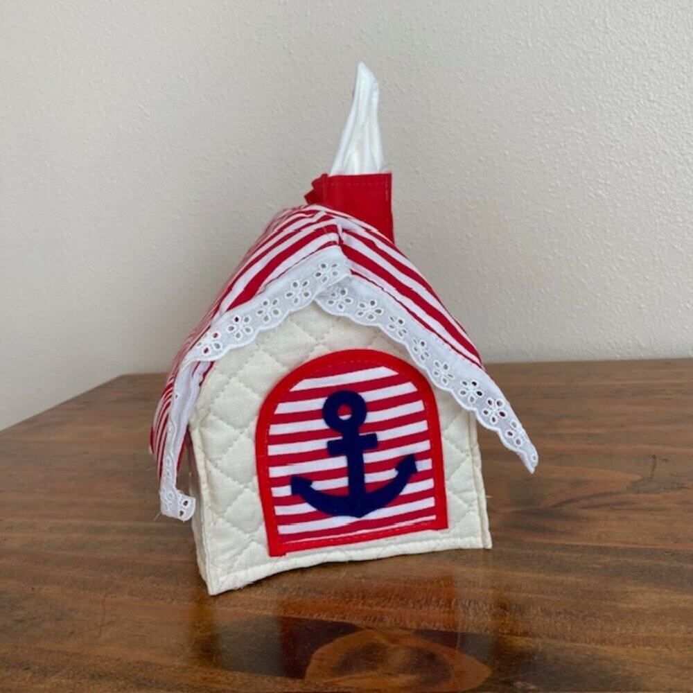 Vintage Quilted House Shaped Tissue Box Cover - Picture 5 of 6